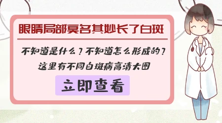 眼角有一块白色的是什么