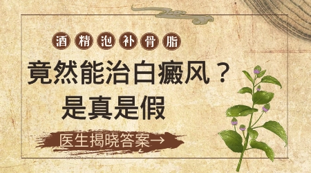 补骨脂泡白酒抹白斑可以吗