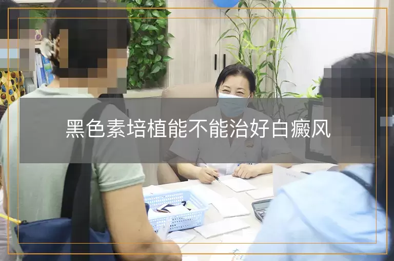 黑色素培植能不能治好白癜风