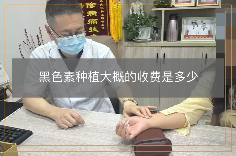 黑色素种植大概的收费是多少