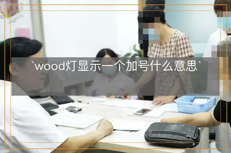 `wood灯显示一个加号什么意思`