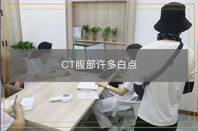 CT腹部许多白点