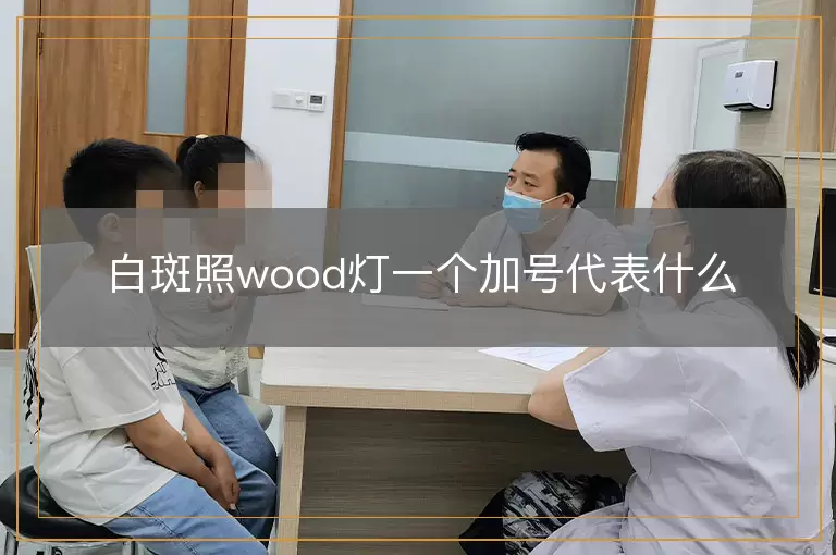 白斑照wood灯一个加号代表什么