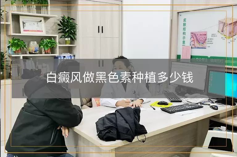 白癜风做黑色素种植多少钱